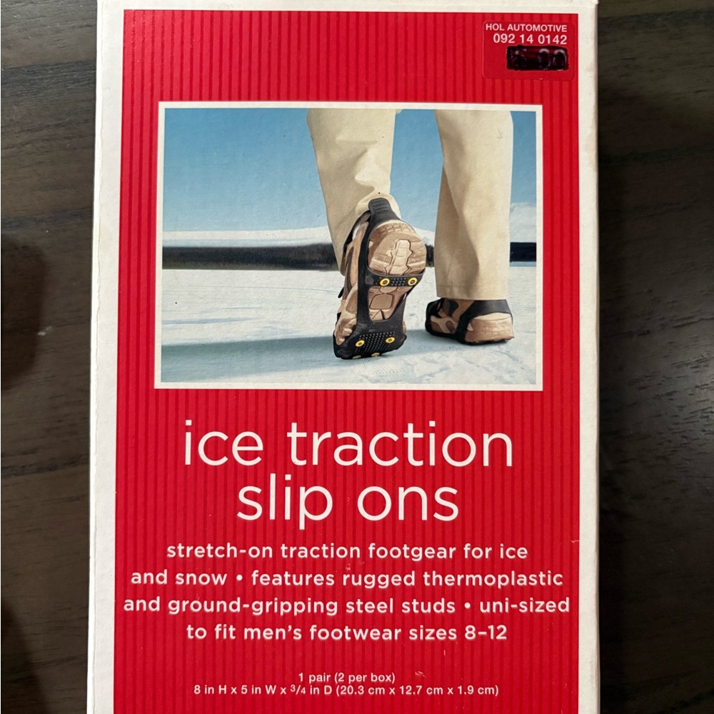 Men’s Ice Traction Slip Ons 
Sizes 8 - 12.   NIB